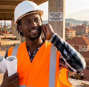 Hybrid Contracting Limited engineer on a construction site